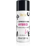 Kremy i maski do rąk - Delia Cosmetics Zmywacz do lakieru hybrydowego Acetonowy 100 ml - miniaturka - grafika 1