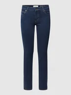 Spodnie damskie - Jeansy z detalami z logo - miniaturka - grafika 1