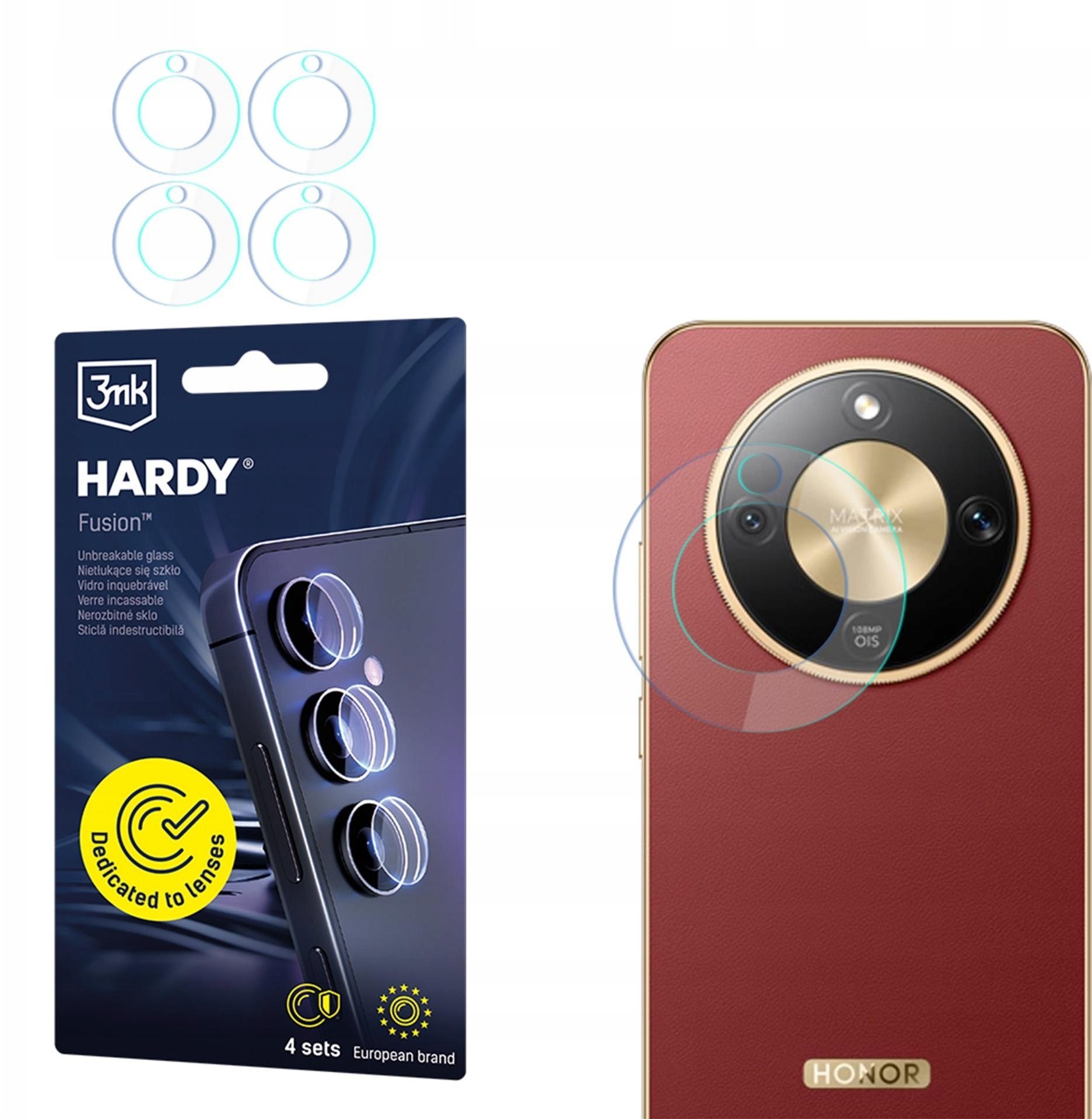 3MK Honor Magic8 Lite - 3mk Hardy Fusion Lens Protection