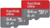 Karty pamięci - Karta SanDisk Ultra MicroSDXC 64 GB + 64 GB Class 10 UHS-I/U1 A1 SDSQUAB-064G-GN6MT - miniaturka - grafika 1