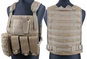 Odzież taktyczna i umundurowanie - GFC Tactical Kamizelka taktyczna typu MBSS Plate Carrier - coyote GFT-18-000363 - miniaturka - grafika 1