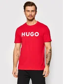 Koszulki męskie - Hugo T-Shirt Dulivio 50467556 Czerwony Regular Fit - miniaturka - grafika 1