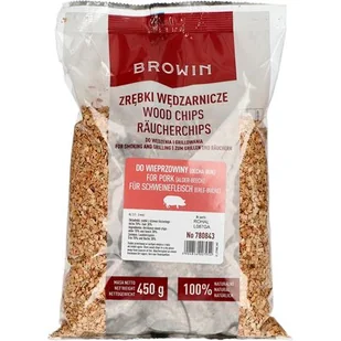 Zrębki BROWIN 780843 450 g - Węgiel do grilla - miniaturka - grafika 1