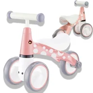 Rowerki biegowe - Rowerek biegowy wzór flaming dla dzieci, mini rowerek dla dziecka, jeździk balansowy, chodzik, pchacz od 12msc do 20kg - miniaturka - grafika 1