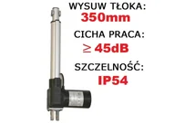 Napędy i siłowniki do bram - SIŁOWNIK ELEKTRYCZNY 24V SILNIK LINIOWY 350mm 3kN - miniaturka - grafika 1