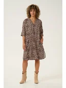 Sukienki - Cream Sukienka w kolorze jasnobrązowo-czarnym - miniaturka - grafika 1