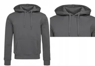 Bluzy męskie - Bluza Dresowa Ciepła Kangurka JAKOŚĆ STEDMAN 5600 SZARY GRAFIT M - miniaturka - grafika 1