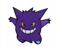 Pasmanteria - Naszywka Termo Haftowana - Pokemon Gengar - miniaturka - grafika 1
