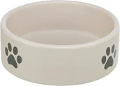 Miski dla psów - TRIXIE Miska dla psa ceramiczna, motyw łapy 0,3 l/12 cm - jasnoszara/szara - miniaturka - grafika 1