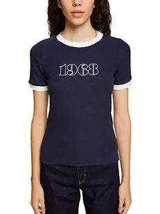 ESPRIT T-shirt damski 072ee1k338, 400/granatowy., XL - Koszulki i topy damskie - miniaturka - grafika 1