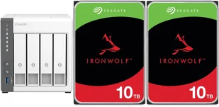 Serwer plików Qnap TS-433-4G + 2x Seagate IronWolf 10TB ST10000VN000 - Serwery plików NAS i macierze dyskowe - miniaturka - grafika 1