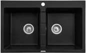 Zlewozmywaki - Pyramis Zlew SPARTA 78x50) 2B karbon 70053301) 70053301 - miniaturka - grafika 1