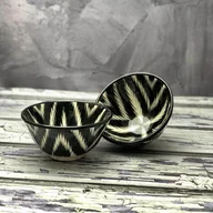 Kubki - Czarka ceramiczna ręcznie zdobiona „Dzika zebra” 200ml - miniaturka - grafika 1