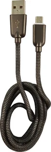 Kabel USB LC-Power USB-A - microUSB 1 m Czarny 31332F - Kable USB - miniaturka - grafika 1