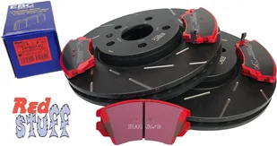 Przednie CERAMICZNE klocki Red Stuff + NACINANE tarcze hamulcowe 321mm EBC seria USR Chevrolet Camaro 3,6 V6 -2015 - Tarcze hamulcowe - miniaturka - grafika 10