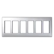 Klawisze i ramki - Kontakt Simon KONTAKT_SIMON Ramka obudowy S500 6-modułowa CONNECT Aluminium 51010106-033 - miniaturka - grafika 1