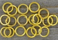 Biżuteria - akcesoria - [201001] Ogniwka otwarte 5mm kolor złota 200szt - miniaturka - grafika 1
