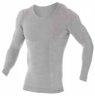 Koszulka męska WEŁNIANA BRUBECK LS11600 termo - L - Koszulki męskie - miniaturka - grafika 1