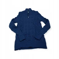 Swetry męskie - Męski Sweter z Półgolfem Styl Old Money Splot Warkoczowy Rozmiar S - miniaturka - grafika 1