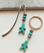 Zakładki do książek - ZESTAW ZAKŁADKA DO KSIĄŻKI BRELOK DZIEŃ CHŁOPAKA - miniaturka - grafika 1