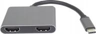 Kable komputerowe i do monitorów - Kabel PremiumCord PremiumCord MST adapter USB-C na 2x HDMI, USB3.0, PD, rozlišení 4K a FULL HD 1080p - miniaturka - grafika 1