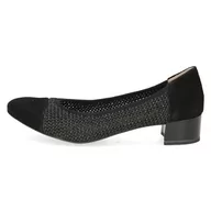 Czółenka - CAPRICE Damskie czółenka 9-22502-42, czarny Comb, 38.5 EU - miniaturka - grafika 1