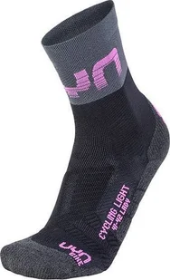 Uyn Skarpety UYN Light Lady Socks Black Grey Rose Violet 2021 41-42 - Skarpety termoaktywne - miniaturka - grafika 1