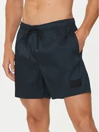 Kąpielówki męskie - Calvin Klein Swimwear Szorty kąpielowe KM0KM01023 Czarny Regular Fit - miniaturka - grafika 1