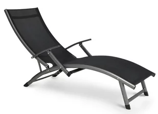 FocusGarden Leżak ogrodowy Relax, czarny, 57,5x175x35 cm - Leżaki ogrodowe - miniaturka - grafika 1