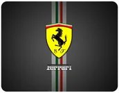 Podkładki pod mysz - PODKŁADKA POD MYSZKĘ FERRARI Z IMIENIEM 23x19CM DO LAPTOPA - miniaturka - grafika 1