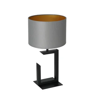 Luminex H 450 Black 3404 Lampa stołowa lampka 1x60W E27 czarny/szary/złoty - Lampy stojące - miniaturka - grafika 1
