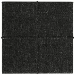 Panele ścienne, 12 szt., czarne, 30x30 cm, tkanina, 1,08 m² - Panele ścienne i boazeria - miniaturka - grafika 4