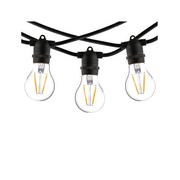 Lampy ogrodowe - Nowodvorski Girlanda ogrodowa FESTOON LIGHTS dł. 6M 10xE27 max. 15W czarny 7873 - miniaturka - grafika 1