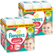 Pieluchy - Zestaw Pampers Pants, pieluchomajtki, rozmiar 3, 6-11 kg, 2 x 204 sztuki - miniaturka - grafika 1