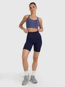 Spodenki damskie - 4F Legginsy kolarki treningowe damskie - granatowe L - miniaturka - grafika 1