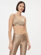 Bielizna sportowa damska - Reebok Biustonosz sportowy Holiday Lux IL4589 Beżowy - miniaturka - grafika 1