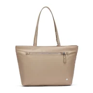 Torebki damskie - Torba damska antykradzieżowa Pacsafe W - beżowa - miniaturka - grafika 1