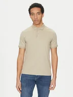 Koszulki męskie - Calvin Klein Polo K10K114135 Szary Regular Fit - miniaturka - grafika 1
