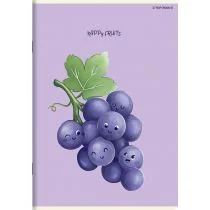 Zeszyt Top 2000 Fruits A6 kratka, 70g 32 kartki - Zeszyty szkolne - miniaturka - grafika 1