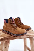 Botki damskie - Dziecięce Botki Trapery Big Star KK374130 Camel-35 - miniaturka - grafika 1