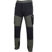 Odzież robocza - LAHTI PRO Spodnie z Elem STRETCH Ziel-czar 2XL - miniaturka - grafika 1