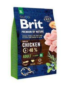 Karma sucha dla psa BRIT Premium By Nature Adult Extra Large XL, 3 kg