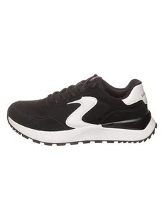 Skechers Skórzane sneakersy "Fury - Fury Lace Low" w kolorze czarno-białym - Trampki męskie - miniaturka - grafika 1