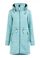Płaszcze damskie - Schmuddelwedda Płaszcz polarowy damski 34313988, turkusowy melanż-280, S - miniaturka - grafika 1