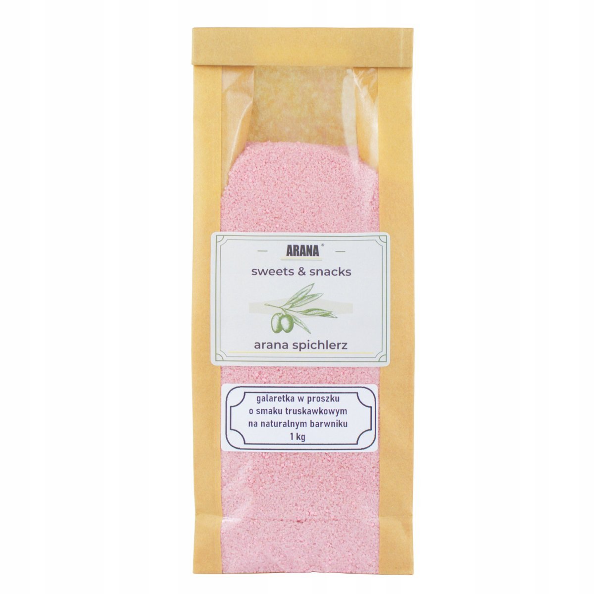 GALARETKA TRUSKAWKOWA 1 kg w proszku na naturalnym barwniku