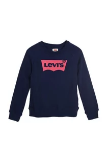 Bluzy damskie - Levi's Levi's bluza dziecięca kolor biały z nadrukiem - grafika 1