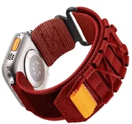 Akcesoria do smartwatchy - opaska pasek bransoleta NYLON LINE APPLE Watch 1/2/3/4/5/6/7/8/9/10/Ultra 1/2/SE 42/44/45/46/49mm czerwony - miniaturka - grafika 1
