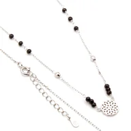 Naszyjniki - Srebrny naszyjnik wzorzyste koło - miniaturka - grafika 1