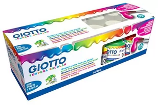 Giotto Farby Tempera Escolar 12 sztuk + pędzelek Fila - Przybory szkolne - miniaturka - grafika 2