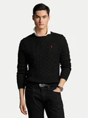 Swetry męskie - Polo Ralph Lauren Sweter Roving 710775885012 Czarny Regular Fit - miniaturka - grafika 1